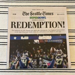 The Seattle Times full newspaper Seattle Seahawks Super Bowl LX Champs